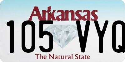 AR license plate 105VYQ