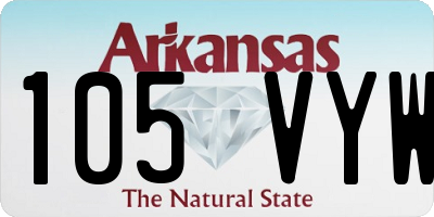 AR license plate 105VYW
