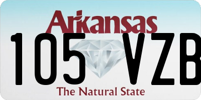 AR license plate 105VZB
