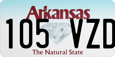 AR license plate 105VZD
