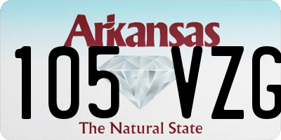 AR license plate 105VZG