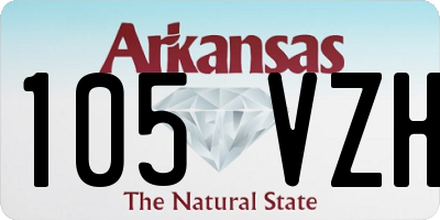 AR license plate 105VZH