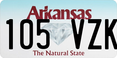 AR license plate 105VZK