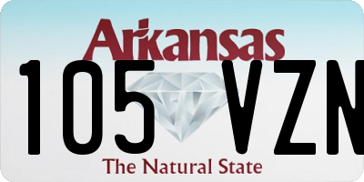 AR license plate 105VZN