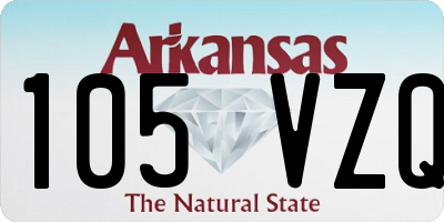 AR license plate 105VZQ
