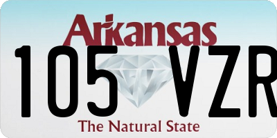 AR license plate 105VZR