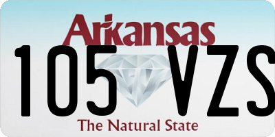 AR license plate 105VZS