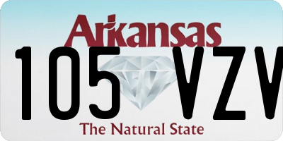 AR license plate 105VZV