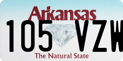 AR license plate 105VZW