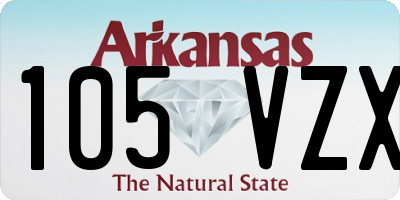 AR license plate 105VZX
