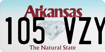AR license plate 105VZY
