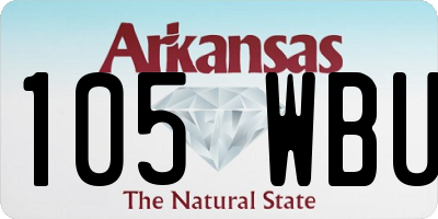 AR license plate 105WBU