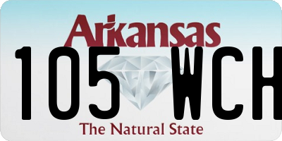 AR license plate 105WCH