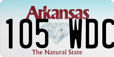 AR license plate 105WDC
