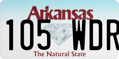 AR license plate 105WDR
