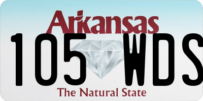 AR license plate 105WDS