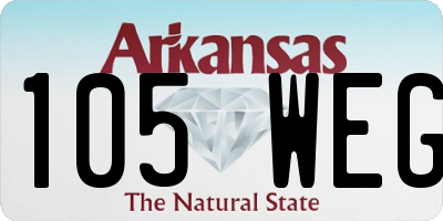 AR license plate 105WEG