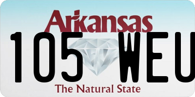 AR license plate 105WEU