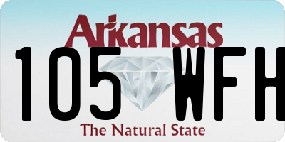 AR license plate 105WFH
