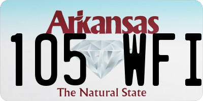 AR license plate 105WFI