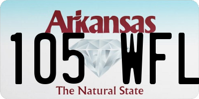 AR license plate 105WFL