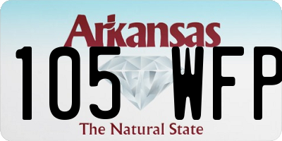 AR license plate 105WFP