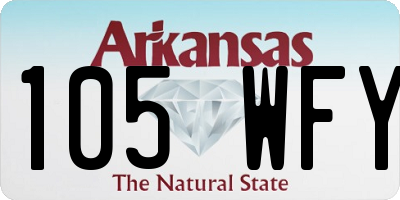 AR license plate 105WFY