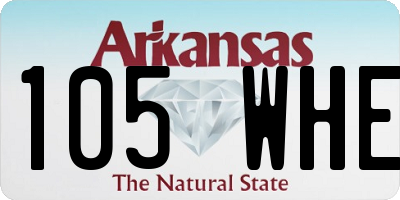 AR license plate 105WHE