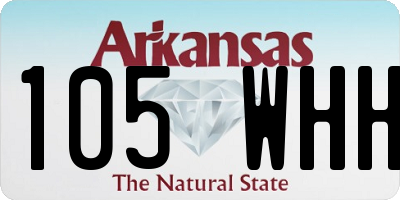 AR license plate 105WHH