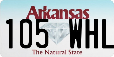 AR license plate 105WHL