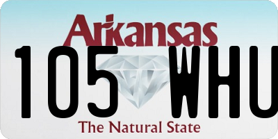 AR license plate 105WHU