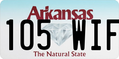 AR license plate 105WIF