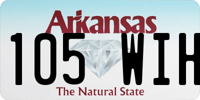 AR license plate 105WIH