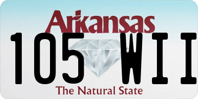 AR license plate 105WII