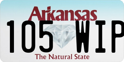 AR license plate 105WIP