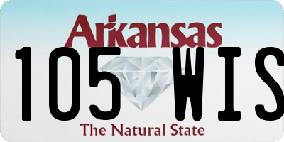 AR license plate 105WIS