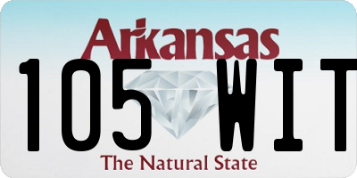 AR license plate 105WIT