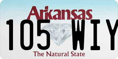 AR license plate 105WIY