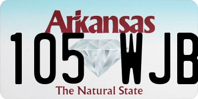AR license plate 105WJB