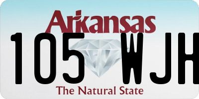 AR license plate 105WJH