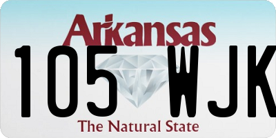 AR license plate 105WJK