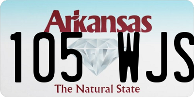 AR license plate 105WJS
