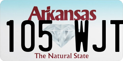 AR license plate 105WJT