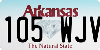 AR license plate 105WJV