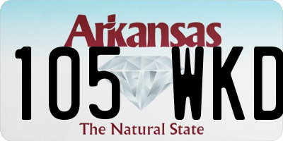 AR license plate 105WKD