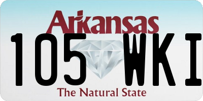 AR license plate 105WKI