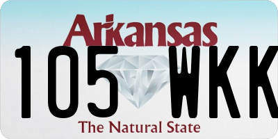 AR license plate 105WKK