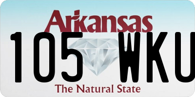 AR license plate 105WKU