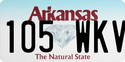 AR license plate 105WKV