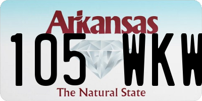 AR license plate 105WKW